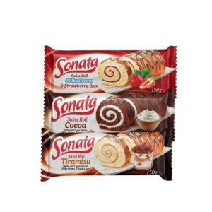 SONATA Swiss Roll Biskuitrolle verschiedene Sorten 150 g
