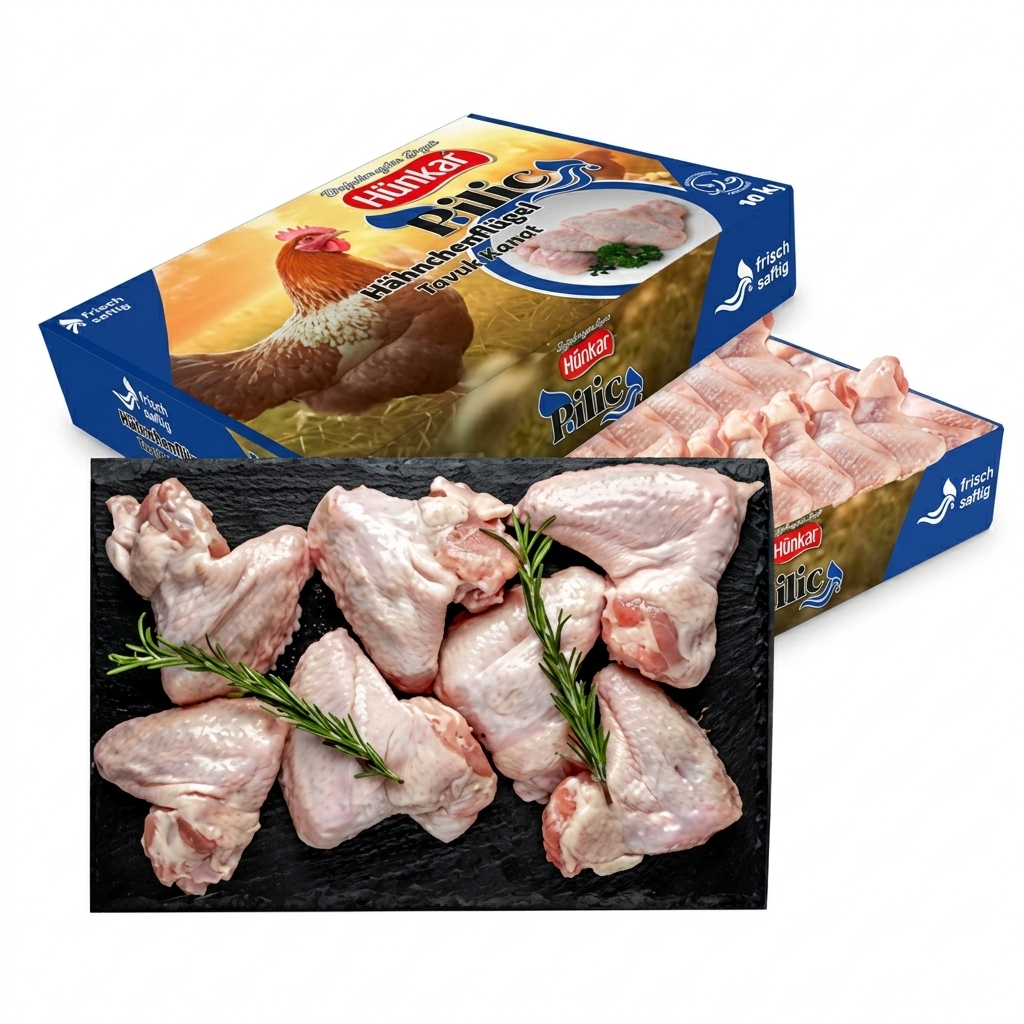 HÜNKAR Hähnchen Flügel Tavuk Kanat 10 kg Karton