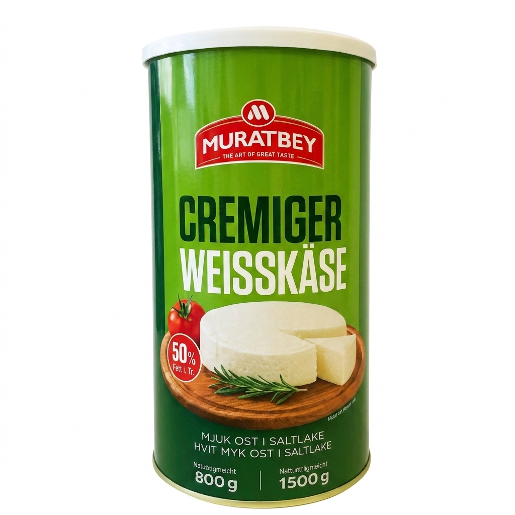 MURATBEY Cremiger Weisskäse 50 % Fett 800 g