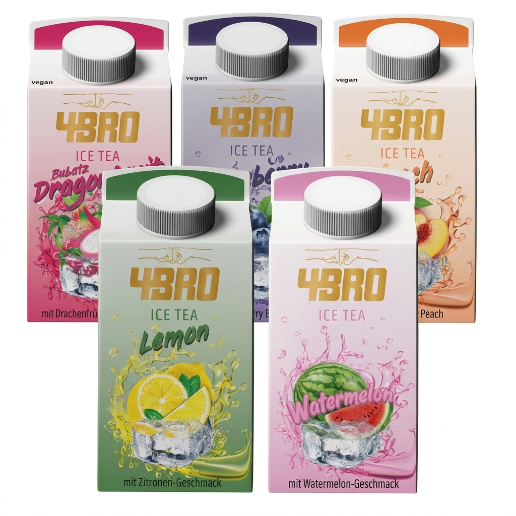 4BRO Ice Tea verschiedene Sorten 500 ml