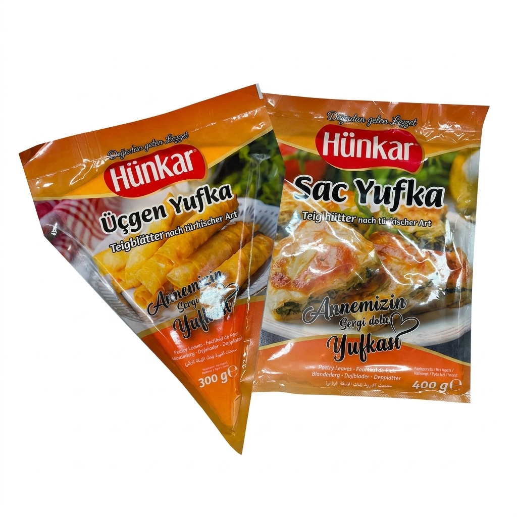 Hünkar Teigblätter Ücgen Yufka 300 g / Sac Yufka 400 g
