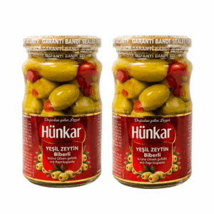Hünkar grüne Oliven gefüllt mit Paprikapaste 370 g