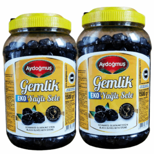 Aydoğmuş EKO schwarze Oliven Gemlik 1500 g