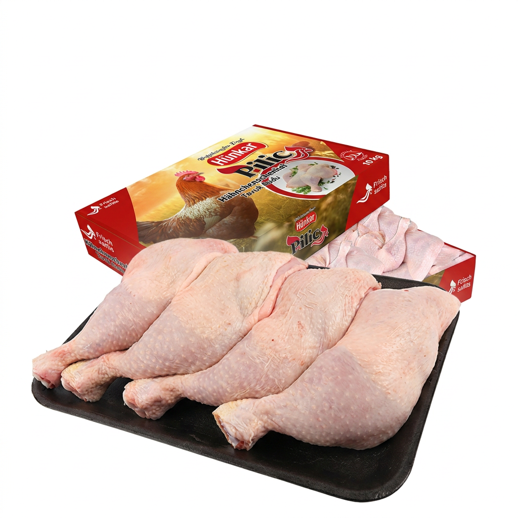Hünkar Hähnchen Schenkel Tavuk Budu Halal 10 kg Karton