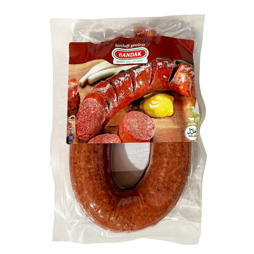 BANDAK Rinderwurst im Ring 250 g