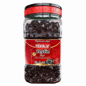 HÜNKAR schwarze Oliven mit Stein De Luxe 700 g