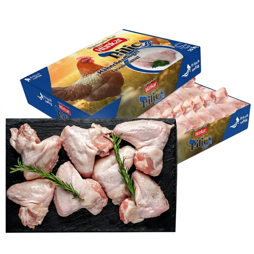 HÜNKAR Hähnchenflügel Tavuk Kanat 10 kg Karton