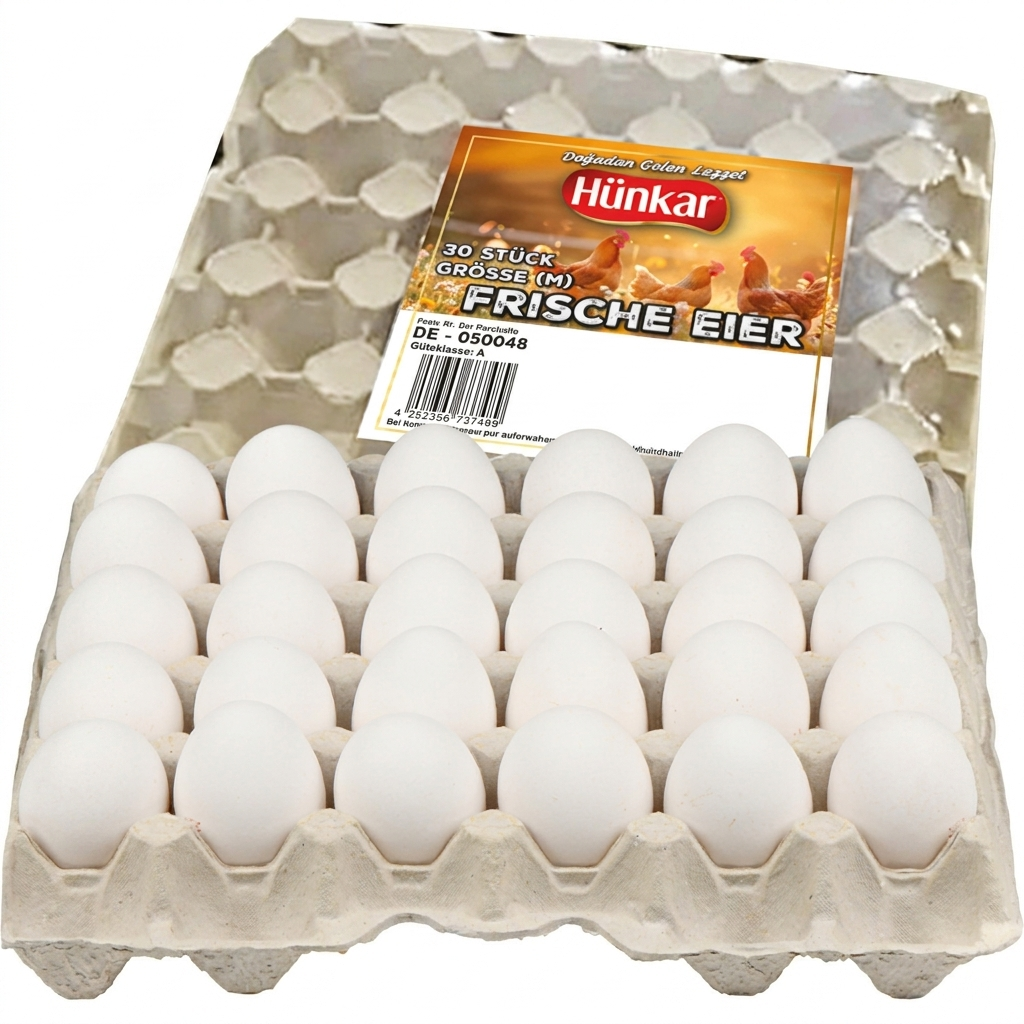 Hünkar frische Eier Größe M 30 Stück