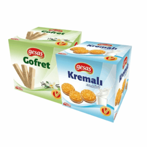 GESAŞ Gofret Waffeln & Kremalı gefüllte Kekse 800 g