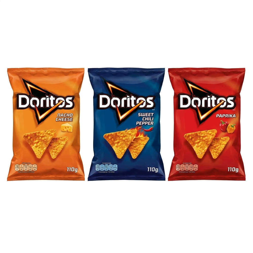 Doritos Paprika / Sweet Chili / Nachos Cheese 110 g