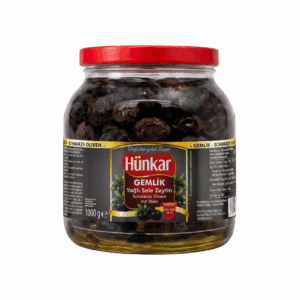 Hünkar Gemlik Sele Zeytin schwarze Oliven M-S 1000 g