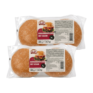 Öz-Yıl Maxi Burgerbrötchen mit Sesam 4 x 75 g (300 g)