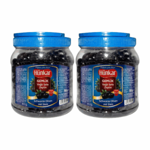 Hünkar Gemlik Yağlı Sele Zeytin schwarze Oliven 700 g