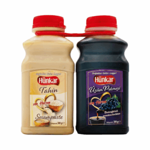 Hünkar Sesampaste Tahin 300 g + Traubensirup Üzüm Pekmezi 400 g