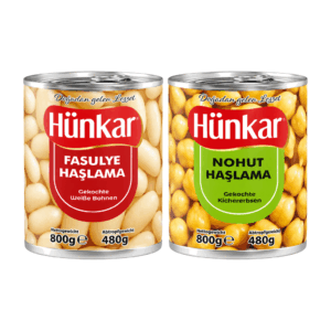 Hünkar vorgekochte weiße Bohnen / Kichererbsen 800 g