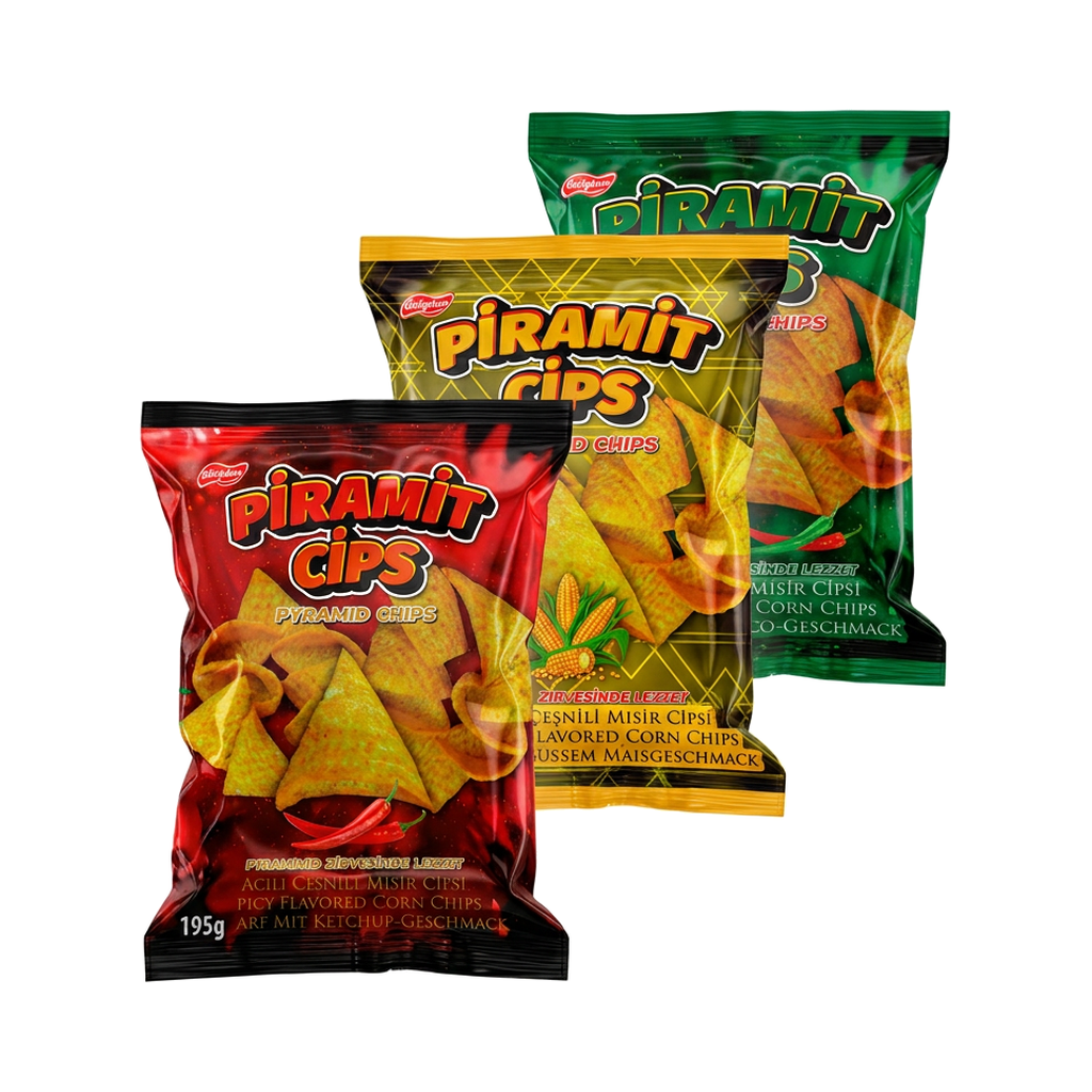 Özçiğdem Piramit Chips Mais vers. Sorten 195 g
